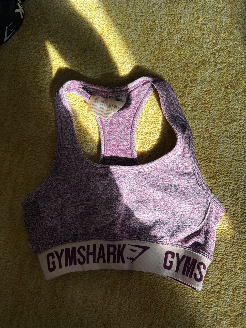 Gymshark Purple Marl Seamless Racerback Sports Bra